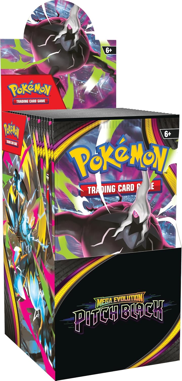 Mega Evolution—Pitch Black Booster Display (18 Booster Packs)