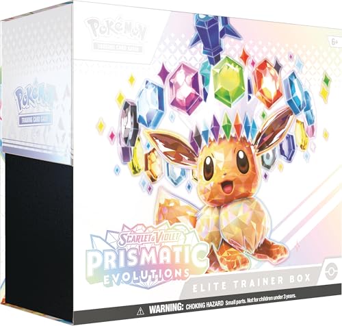 Scarlet & Violet—Prismatic Evolutions Elite Trainer Box (1 Full Art Promo Card, 9 Boosters & Premium Accessories)